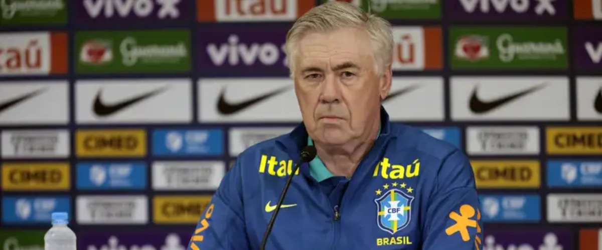 Ancelotti minimiza empate do Brasil na estreia da Copa