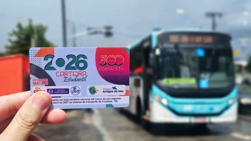 Carteira estudantil de Fortaleza 2026 entra em vigor e garante meia-entrada para estudantes