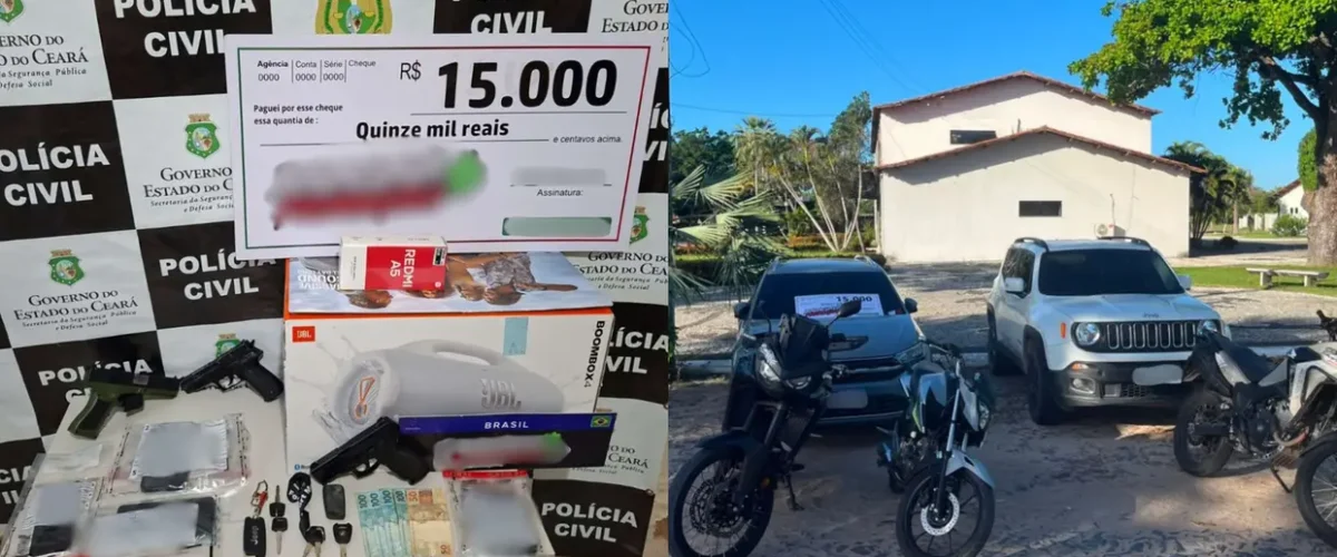 Influenciadores são presos por rifas ilegais no Ceará