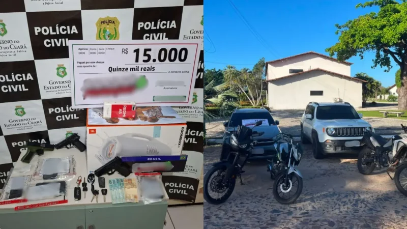 Influenciadores são presos por rifas ilegais no Ceará