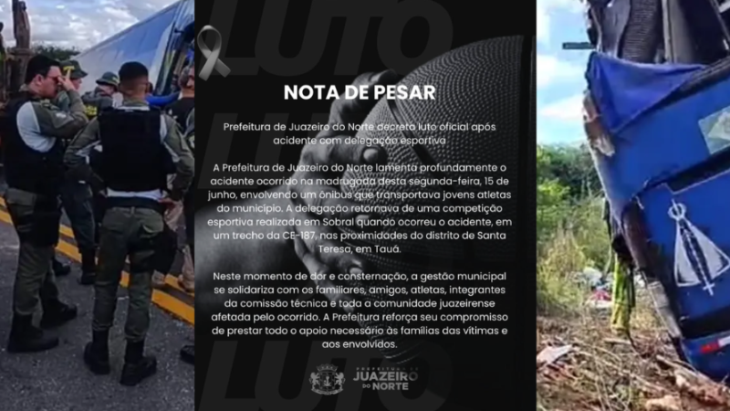 Juazeiro decreta luto após acidente com time de basquete
