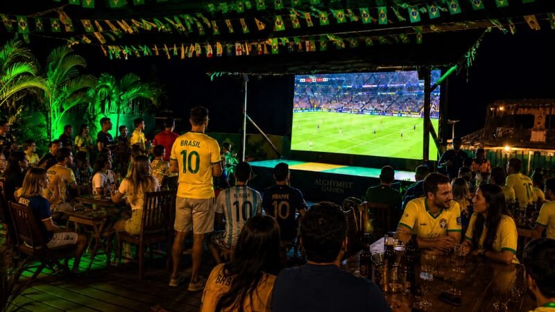 Rooftop em Jeri vira point da Copa 2026 com telão e sunset