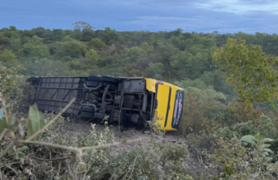 Sobe para 3 número de mortos em acidente com ônibus no CE