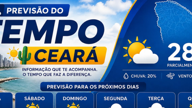 Previsão do tempo em Fortaleza e Ceará hoje (12/08)