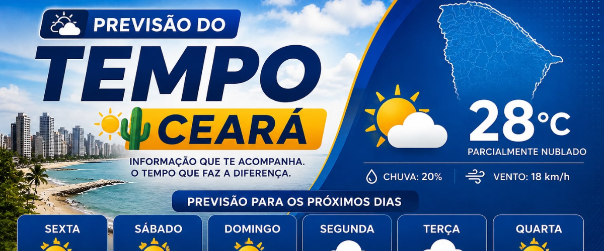 Previsão do tempo em Fortaleza e Ceará hoje (12/08)