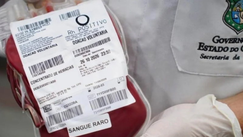 Ceará doa sangue raro transportado para salvar vida em MG