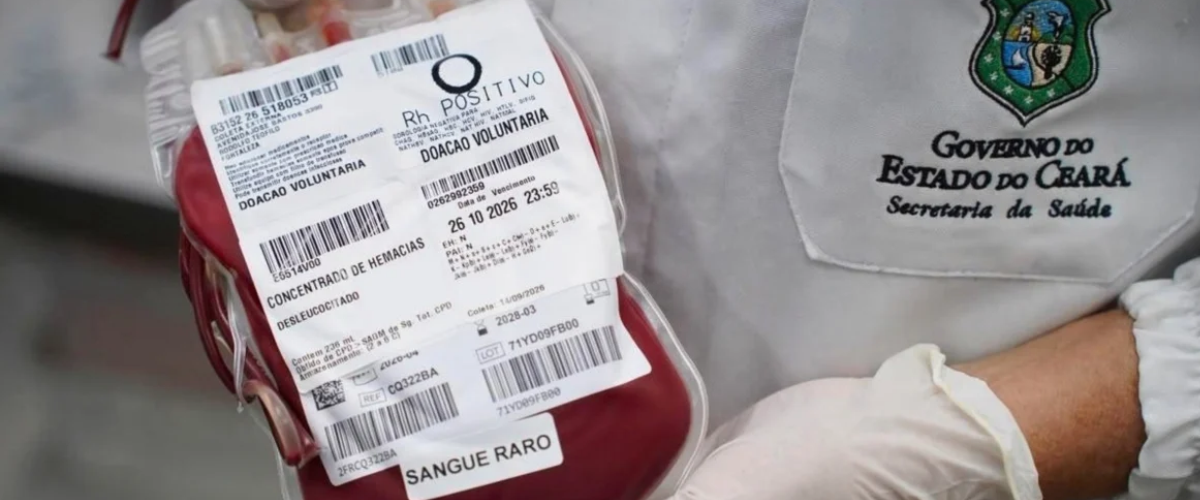 Ceará doa sangue raro transportado para salvar vida em MG