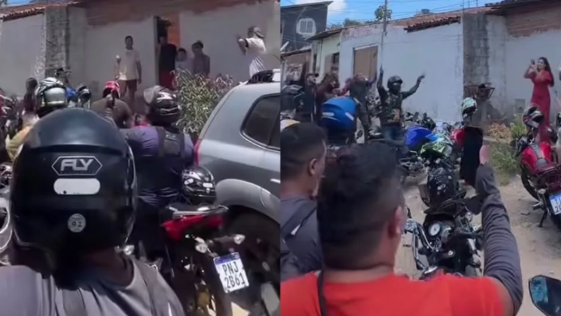 Motoboys levam doações a menino humilhado por influencer