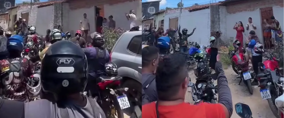 Motoboys levam doações a menino humilhado por influencer