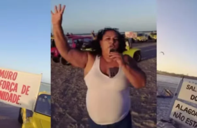 Muro na Lagoa do Cauípe é embargado após denúncias